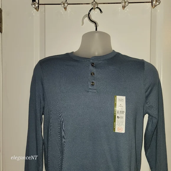 Wonder Nation Boy's Long Sleeve Henley Shirt Sz: 14-16 NWT - Picture 6 of 7